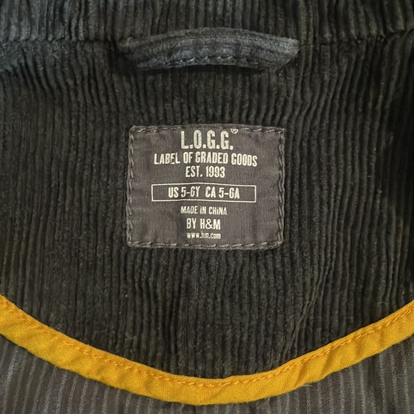 2/$18 L.O.G.G By H&M Grey Corduroy Blazer Size 5/6 - Picture 14 of 15